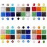 600PCS/Doboz 4mm Bicone alakú üveggyöngy karkötő nyaklánc DIY kiegészítők ékszer ajándék