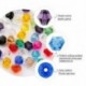 600PCS/Doboz 4mm Bicone alakú üveggyöngy karkötő nyaklánc DIY kiegészítők ékszer ajándék