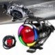 Motorkerékpár LED Angel Devil eyes Fényszóró lámpák robogó Motorkerékpár ködlámpa külső figyelmeztető lámpa 12V