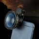 Univerzális klip 37 mm-es mobiltelefon lencse professzionális 0.45x 49uv szuper széles látószögű   makró kettő az