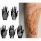 2db/készlet Mehndi fekete henna tetoválás ideiglenes kézi tetoválás test matrica sablon India virág tetoválás sablon