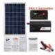 1000 W-os napelemes rendszer 18 V 20 W-os napelemes akkumulátor 50 A töltésvezérlő szolár inverter készlet napelem