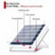 1000 W-os napelemes rendszer 18 V 20 W-os napelemes akkumulátor 50 A töltésvezérlő szolár inverter készlet napelem