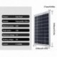 1000 W-os napelemes rendszer 18 V 20 W-os napelemes akkumulátor 50 A töltésvezérlő szolár inverter készlet napelem