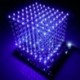3d led kocka 8x8x8 light újdonságok NYÁK kártya újdonság hírek Blue Squared DIY Kit 3mm