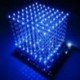 3d led kocka 8x8x8 light újdonságok NYÁK kártya újdonság hírek Blue Squared DIY Kit 3mm