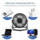 Fekete szín - Mini USB ventilátor hűtő Hűtő Mini asztali ventilátor hordozható asztal mini ventilátor Super Mute hűtő