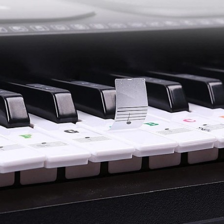 Szín: színes - Átlátszó zongorabillentyűzet matrica 54/61 billentyűs elektronikus billentyűzet zongora matrica 88