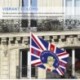 Szín: kék - Erzsébet brit királynő zászlaja, a platina jubileum 70. évfordulója 3x5 Ft UK Royal Celebration Banner