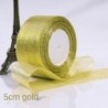 Szín: 50mm Aranyhagyma 22M - 25 Yards 30mm arany/ezüst csillogó szalag karácsonyi parti esküvői dekoráció