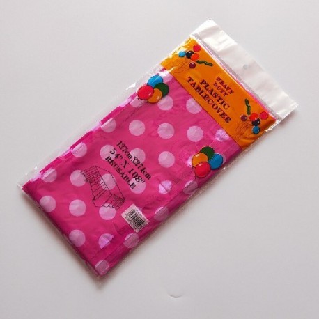 Szín: Rose White Dot - 3db Pink Dots terítő születésnapi parti esküvői dekoráció négyzet alakú terítő eldobható