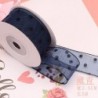 Szín: XFYD 25mm Sötétkék - 25mm/40mm több színben 5 méter/tétel Organza nyomott pöttyös csipkeszalag barkácsolás