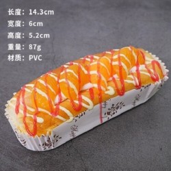 Méret: Szimulációs hot dog - 1db mesterséges hamburger hot dog szimuláció modell díszek hamis kenyér pékség fotózás