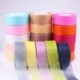 Szín: arany színben - 12-50 mm-es organza szalag esküvői dekorációhoz Meghívókártya ajándékcsomagolás Scrapbooking