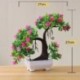 Szín: rózsaszín chuncaohehua - 25Styles kis bonsai rózsaszín sorozat mesterséges növények Bonsai műanyag fűgolyó