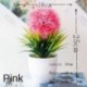 Szín: Pink yingxueqiu - 25Styles kis bonsai rózsaszín sorozat mesterséges növények Bonsai műanyag fűgolyó fenyőfa