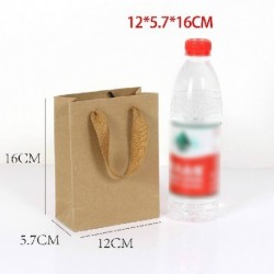 Szín: Kraft 12x5,7x16cm - 10db/tétel Több méretű nátronpapír zacskók Élelmiszer Tea Ajándékzacskók Szendvicses