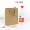 Szín: Kraft Pape 15x6x20cm - 10db/tétel Több méretű nátronpapír zacskók Élelmiszer Tea Ajándékzacskók Szendvicses