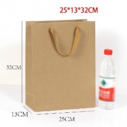 Szín: Kraft Pape25x13x32cm - 10db/tétel Több méretű nátronpapír zacskók Élelmiszer Tea Ajándékzacskók Szendvicses