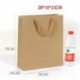 Szín: Kraft Pape28x10x33cm - 10db/tétel Több méretű nátronpapír zacskók Élelmiszer Tea Ajándékzacskók Szendvicses