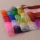 Szín: narancs - Új 1&*39 &*39 25 mm-es organza szalagok (45 méter/tekercs) karácsonyi esküvői parti dekoráció