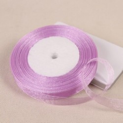 Szín: Kristálylila - 15 mm-es egyszínű organza szalag, kézzel készített barkács anyagok kézművességhez varrás
