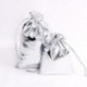 Szín: Organza bézs - 10db Többszínű húzózsinóros tasak 7x9/9x12/10x14/13x18/15x20cm Ajándékcsomag csomagoláshoz