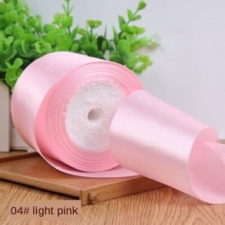 Szín: világos rózsaszín - 25 yard/tekercs 8 cm széles szatén szalag poliészter szalag esküvői székhez/autóhoz/buli