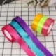 Piros szín - 6 mm - 50 mm karácsonyi szatén szalag szárny ajándék íj kézműves esküvői kellékek rendezvény