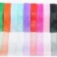 Szín: forró rózsa - 50 yard/tekercs 15 mm-es sifon organza szalag kézműves selyem szalag masni kézműves munkákhoz DIY