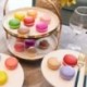 Méret: fangzhen makalong - 1db Szimulált Makaron Modell Hamis tortakrém Snack Lövés Kellékek Fényképezés Vázlat