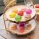 Méret: fangzhen makalong - 1db Szimulált Makaron Modell Hamis tortakrém Snack Lövés Kellékek Fényképezés Vázlat