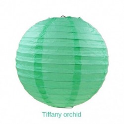 Szín: tiffany kék - 14 hüvelykes, 35 cm-es fehér papírlámpás színes függő lámpafüzér lámpák karácsonyi esküvői