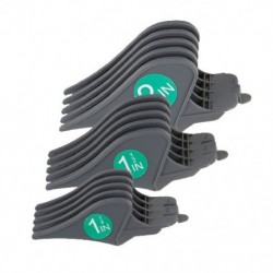 Szín: Szürke - 3db univerzális hajvágó Limit fésűvezető készletek Professzionális hajvágó tartozék méret Fodrász