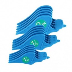 Szín: kék - 3db univerzális hajvágó Limit fésűvezető készletek Professzionális hajvágó tartozék méret Fodrász