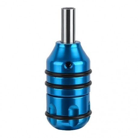 Szín: kék - 24 mm-es alumíniumötvözet tetováló fogantyú csúszásmentes tetováló tű markolat cső önzáró gép