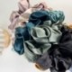 Szín: rózsaszín - Női Silk Scrunchy elasztikus, kézzel készített többszínű hajpánt lófarok tartó fejpánt