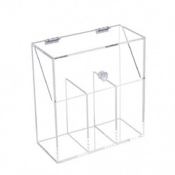 Szín: Doboz - Kozmetikai tárolódoboz, nagy kapacitású, több rácsos porálló sminkecset tartály körömlakk kijelző