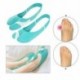 Szín: 1 pár L - Szilikon lábujjleválasztó zokni Hallux Valgus Corrector Bunions Ujjleválasztó lábujjjavító Lábujj