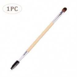 Fogantyú színe: 1 db - Szemöldök szempilla smink ecsetek kozmetikai szempillák kétvégű szemöldökkefe fa nyelű