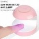 Fehér szín - Mini körömszárító UV lámpás manikűrgép egyujjas Nails Art Tool géllakk 18W körömszárító LED