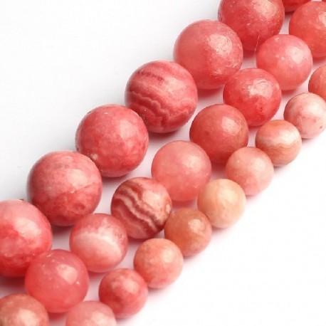 Szín: csiszolt vörös jade - Vörös korall jádes gyöngyök természetes kő Kalcedon achátok kerek laza ásványi
