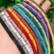 Szín: szürke - 4x13mm színes természetes vulkáni kőzet lávakő gyöngyök téglalap kocka alakú laza gyöngyök ékszer