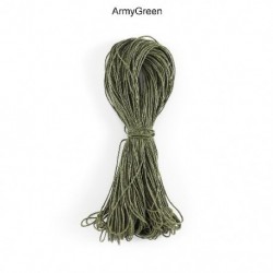 Szín: Hadsereg zöld - 65 m/tétel viaszos pamut zsinór gyöngyfűző zsinór 1 mm karkötőhöz és nyaklánchoz,