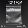 Szín: 5 x 7cm 100db - 30-100db/csomag 4*6/5*7/6*8/7*10 Tömeges Vastag Ékszer Csomagolás Cipzáras Zár Újrazárható