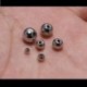 Szín: 5mm x 50db - 30-100db 3-8 mm-es rozsdamentes acél laza távtartó gyöngyök kerek mag nagy lyukú gyöngyleletek