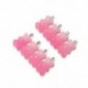 Fém színe: Pink Red - 10db/tétel 21X12mm cukorka színű gumiszerű mini medvebűvek cuki fülbevalók készítéséhez