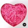 Szín: rózsaszín piros - 50g/100g/500g Színes aprított papír díszdoboz töltő esküvői csomagolóanyag aprított