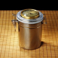 Szín: Magas-150 mm - Kiváló minőségű cigaretta/szivar hidratáló higrométerrel, rozsdamentes hidratáló tabletta Acél