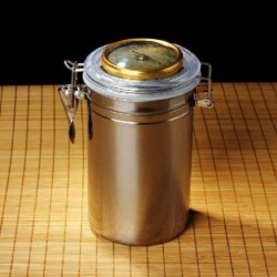 Szín: Magas - 175 mm - Kiváló minőségű cigaretta/szivar hidratáló higrométerrel, rozsdamentes hidratáló tabletta